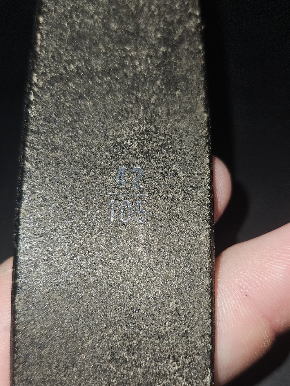 L.L. Bean Cowhide Black Leather Belt - Made in England Size 42